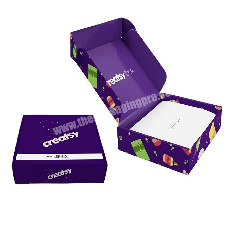 Luxury modern design custom handmade apparel packaging shipping mailer boxes custom logo eco-friendly mailer box