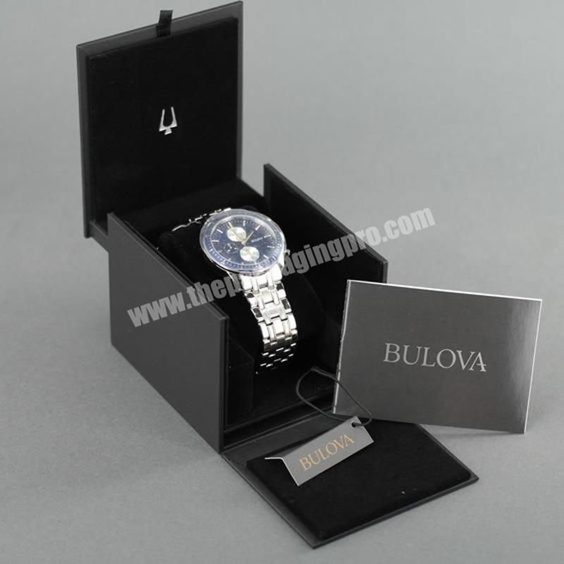 Luxury printed eco friendly electronic pen watch box waterproof pillow watches jewellery box custom logo watch packaging box