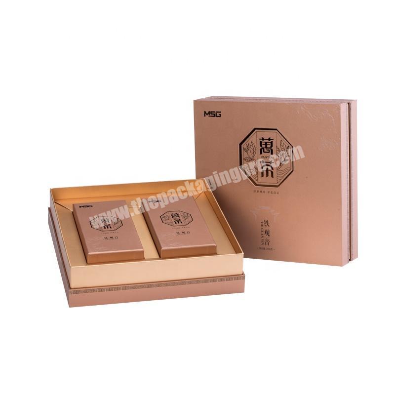 Luxury tea bags paper packaging box for full color printing in custom size custom logo