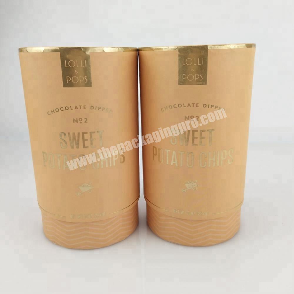 Luxury tea container Paper tube packaging from China