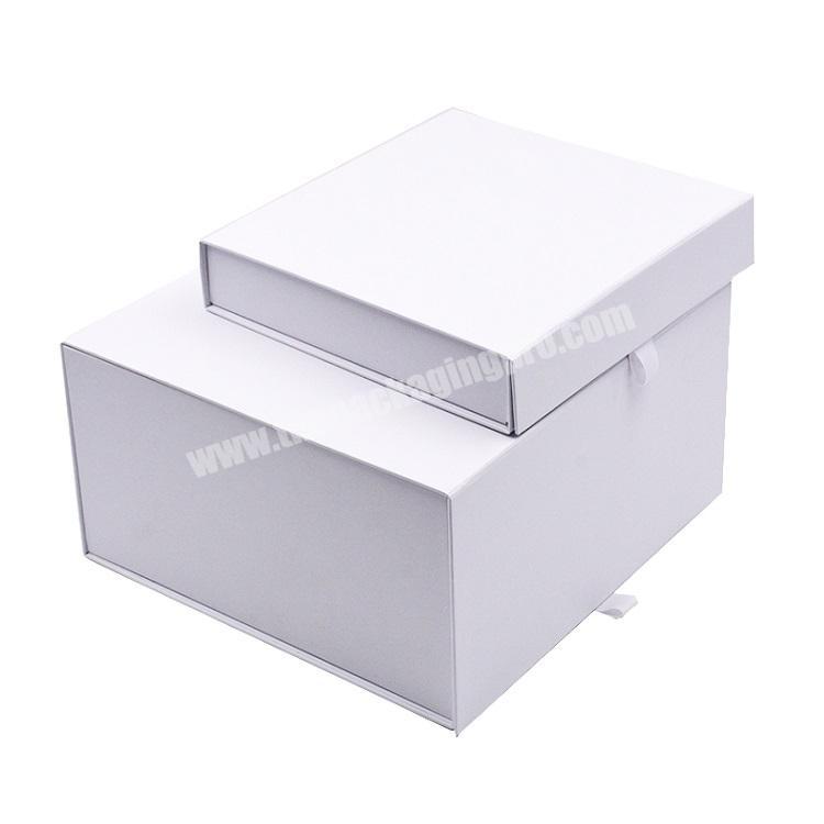 Luxury white Packaging Magnetic Gift Box for Small Product