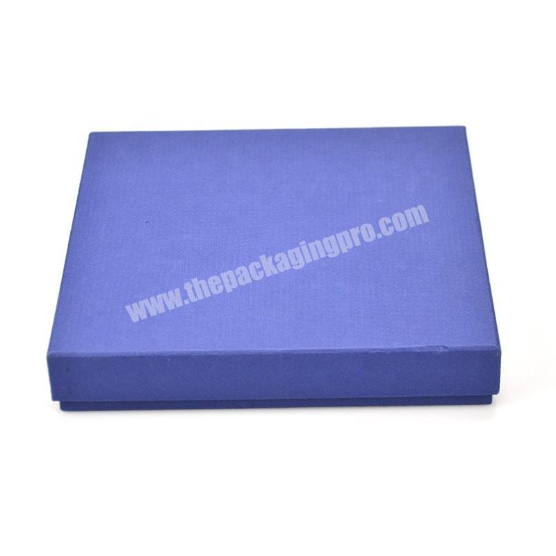 Manufacturer production cardboard box packaging design custom blue cardboard paper jewelry box
