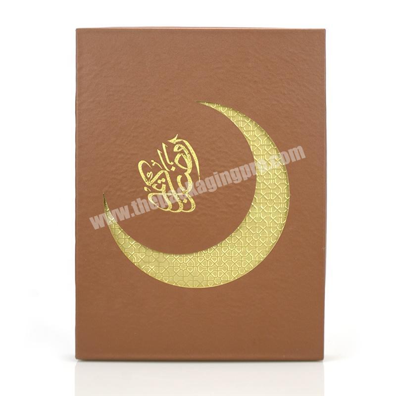 Manufacturer production paper gift box custom clamshell design kraft paper cosmetic box packing