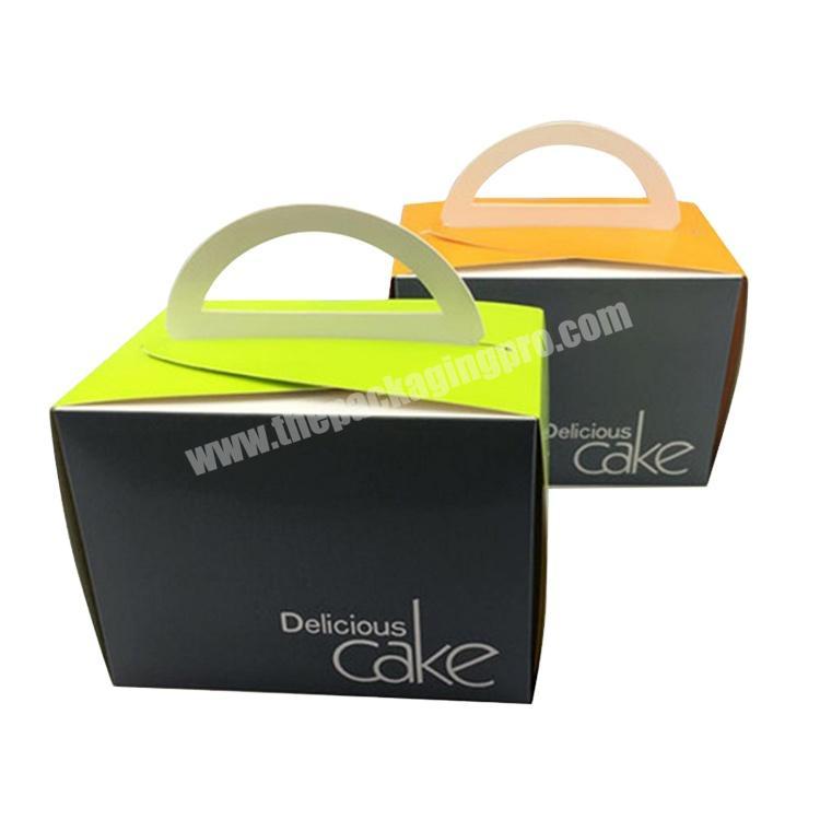 Manufacturer supply individual new design wholesale colorful cake box luxury packaging durable cardboard box cake
