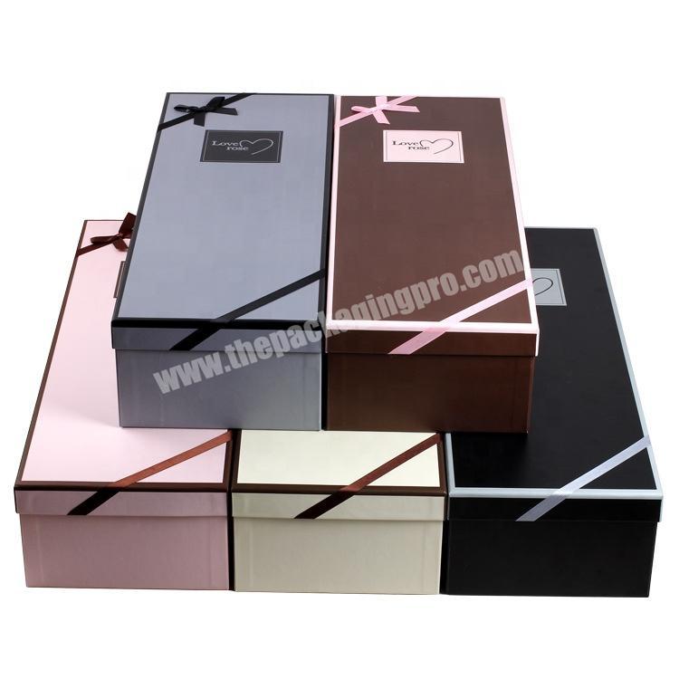 Manufacturer wholesale rectangular flower packing box flower shop gift box