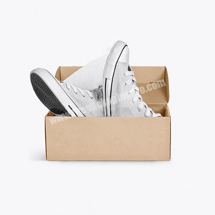 Modern Design Corrugated Paper Shoe Box Storage Hot Selling Shoe Boxes With Custom Logo