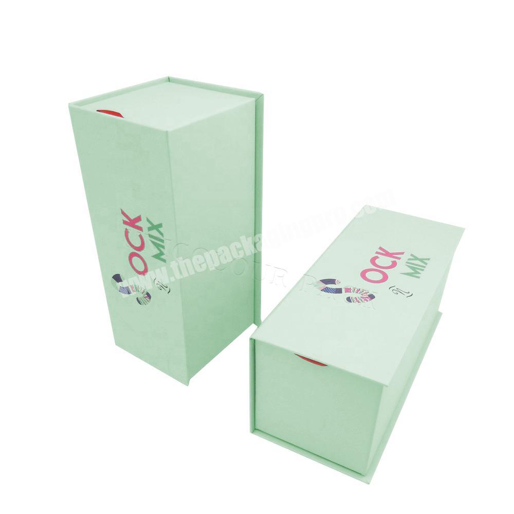Modern Design Paper Sock cute packaging box OEM Custom Logo Baby Socks Gift Box