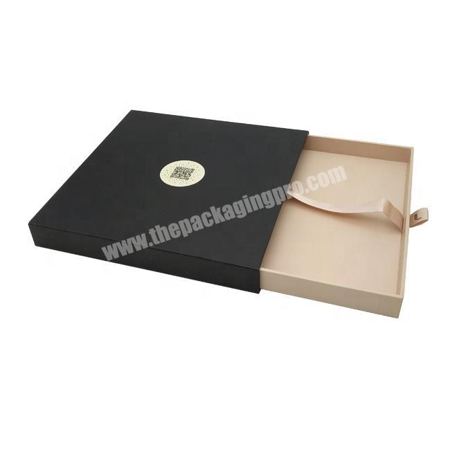 Most Popular Products High Quality Luxury Custom Black Drawer Gift Box