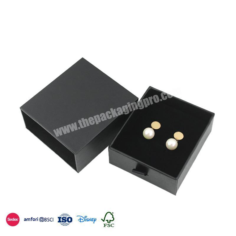 Most Selling Items Custom Black and gray two-color square thickened material jewelry packaging box custom