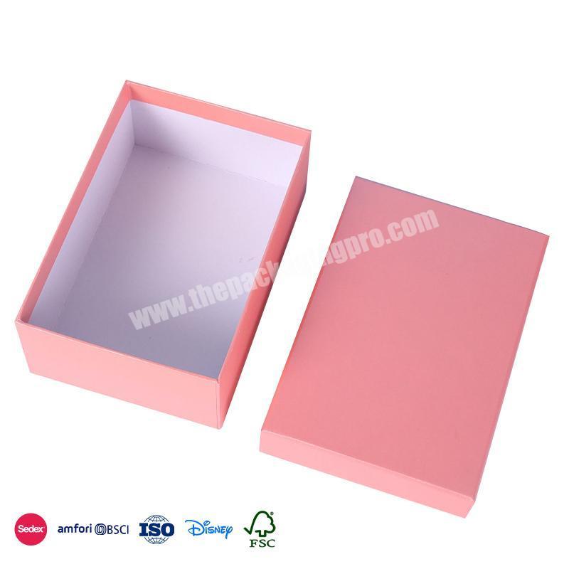 Most Selling Products Pink packaging with bows embellished with solid material perfume gift box packaging