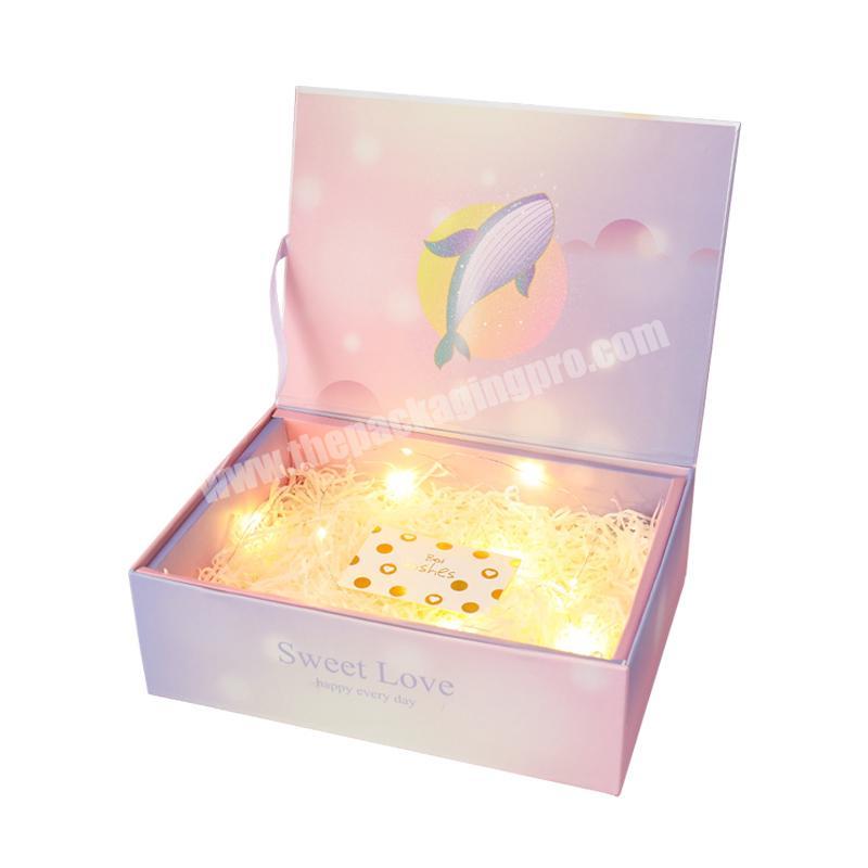 New Design Hot Selling Gift Box Set Lipstick Perfume Packaging Paper Box Bag Pink Cardboard Box Sets Custom