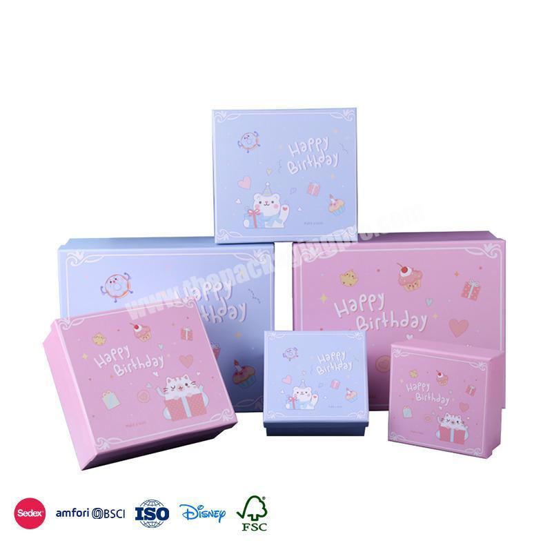New Hot Selling Products Cute and warm colors characteristic design baby block box set for birthday party