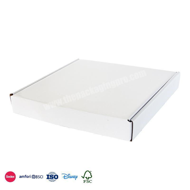 New Hot Selling Products High Quality White Clean No Graphic Design Thin Design custom size corrugated box