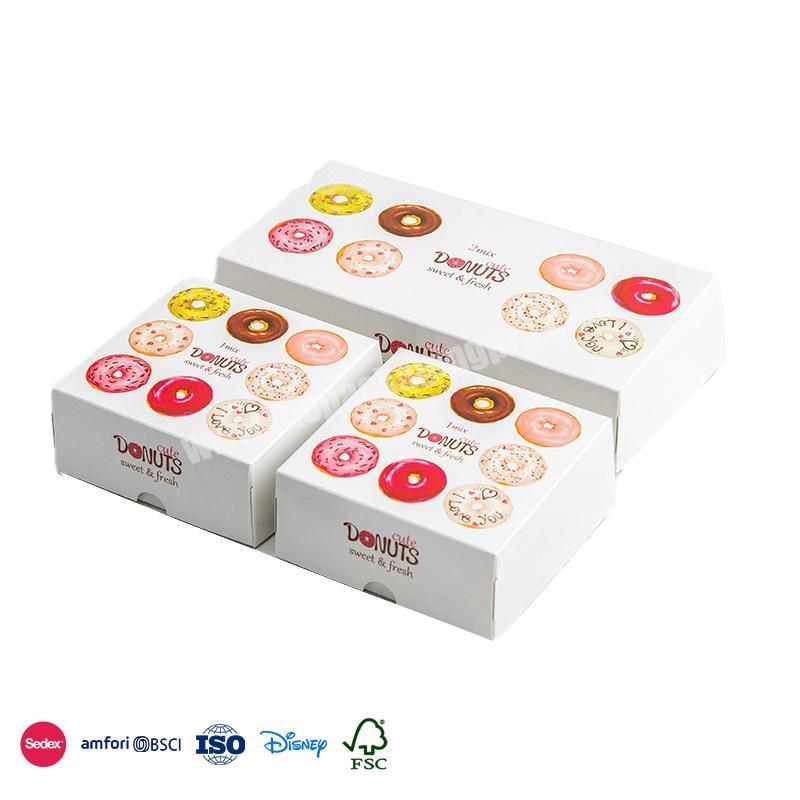 New Hot Selling Products Personalized minimalist design available in different sizes packaging boxes donut