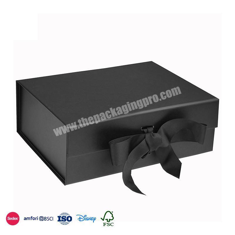 New Hot Selling Products simple ribbon magnet box packaging luxury folding gift boxes cup folded box