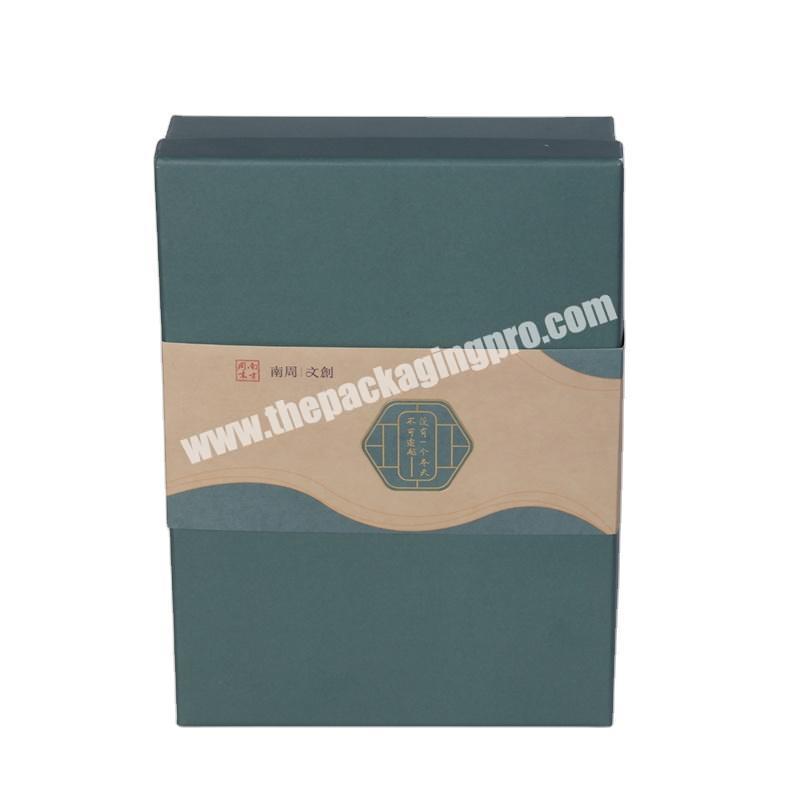 New Style 2 Pieces Rigid Boxes Bulk Cardboard Box Rectangle Paper Set Up Box with Paper Sleeve