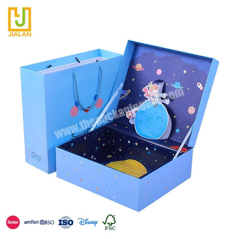 New Trend Product Simple outer packaging with fairy tale elements modern novel design baby gift box