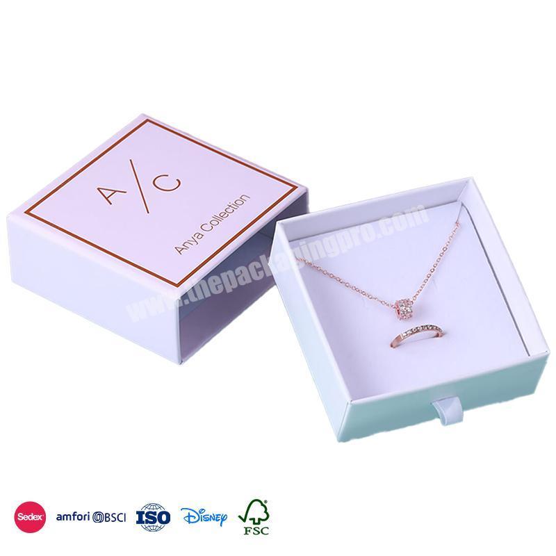 New Trend Product Thickened high-grade material waterproof material square jewelry drawer box packaging
