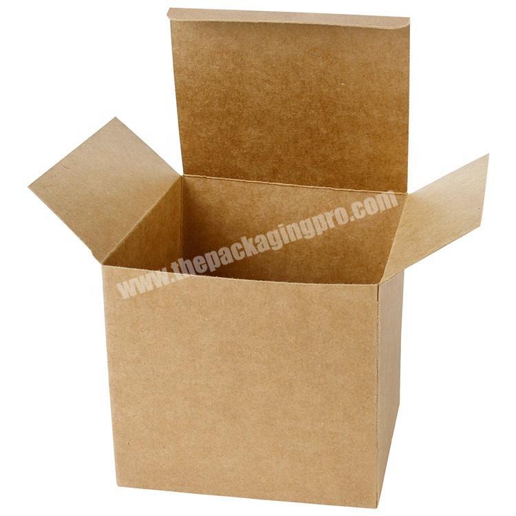 New Year Factory Wholesale Square Brown Kraft Cardboard Carton Para Flores Clothing Custom Logo Packaging Paper Gift Box