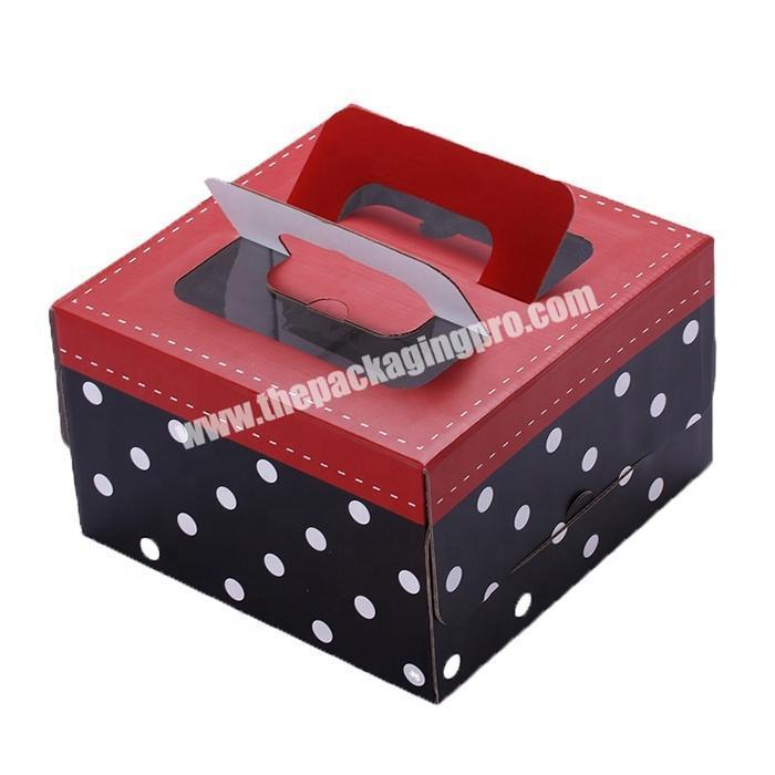 New arrival kraft paper cookie paper box with heart clear window