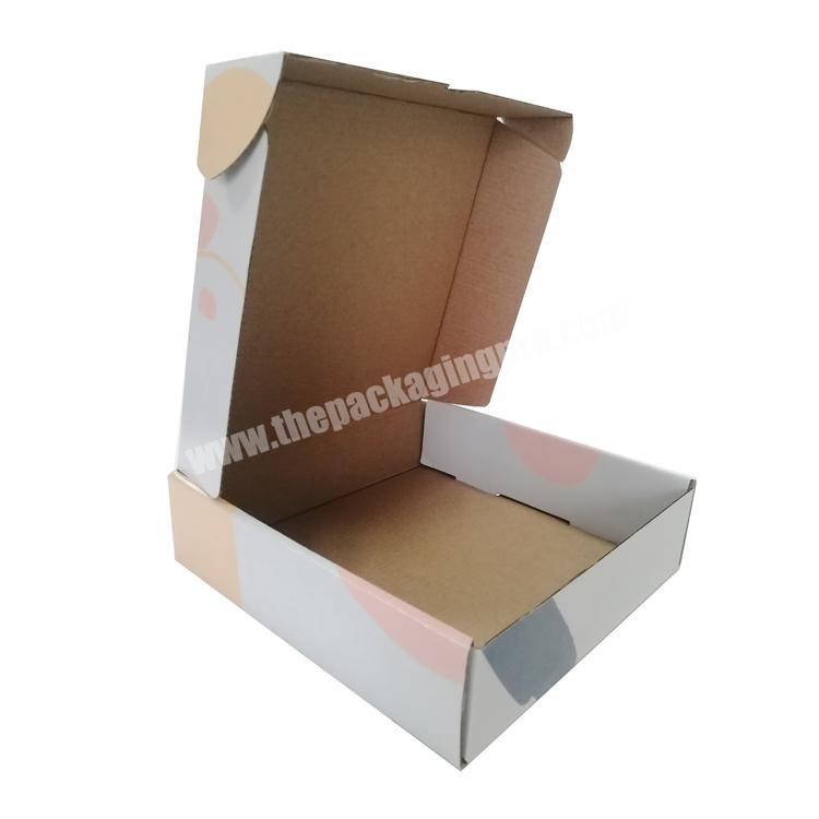 New fashion custom size T-shirt packaging corrugated mailer box shipping boxes