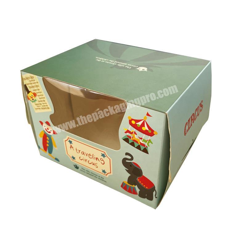 New style custom printed shipping 250gsm 350gsm white cardboard Cake Boxes food box for packing