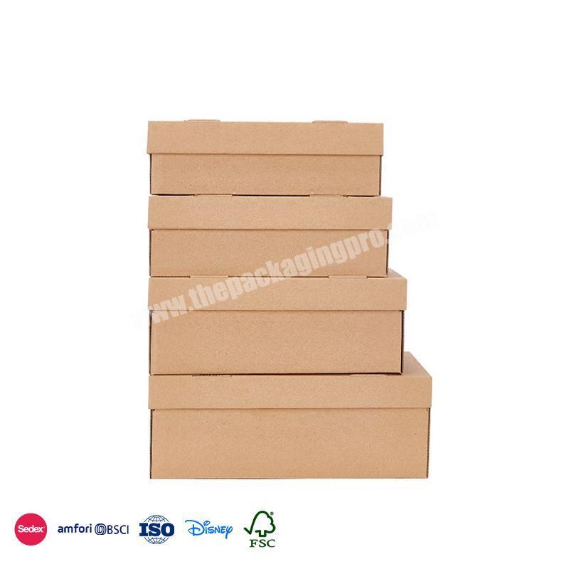 Newest Product Base paper color regular style no picture design with moisture-proof hole buy shoe boxes