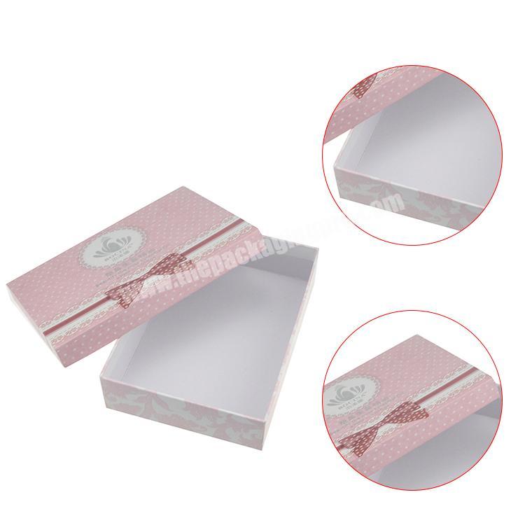 Nice different types gift packaging box wedding dress packaging box