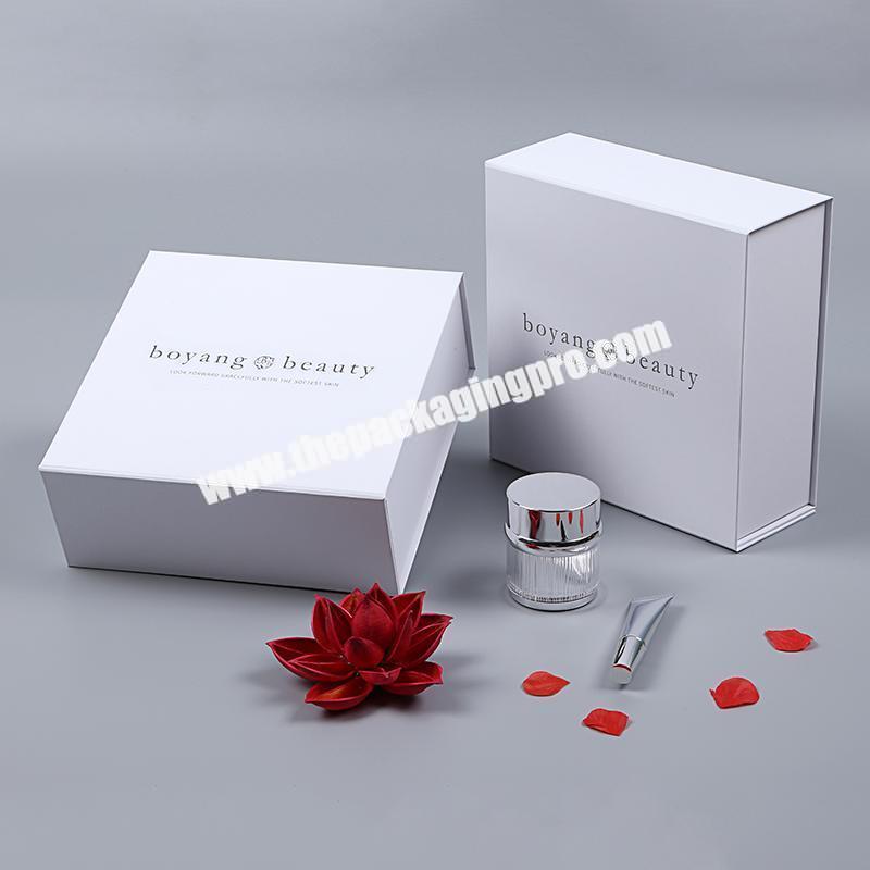 Free Sample Cardboard White Folding Luxury Paper Durable Foldable Collapsible Packaging Box