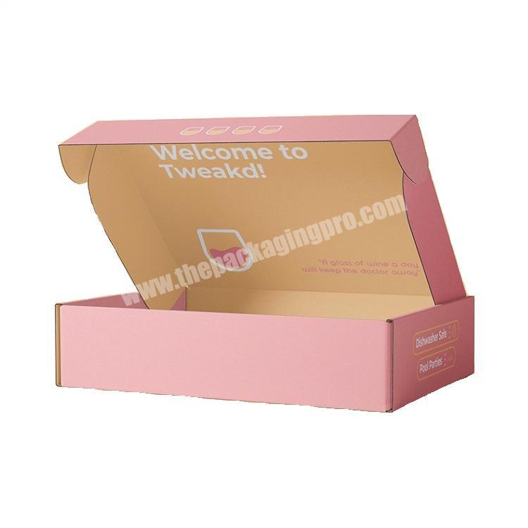 OEM customized logo Shipping Package Paper Box for clothing