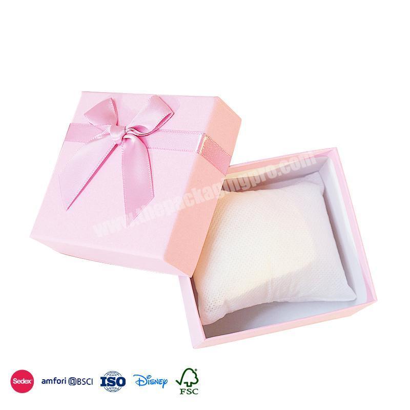 Online Best Service Personalized minimalist design small square with bow exquisite custom packaging box watch
