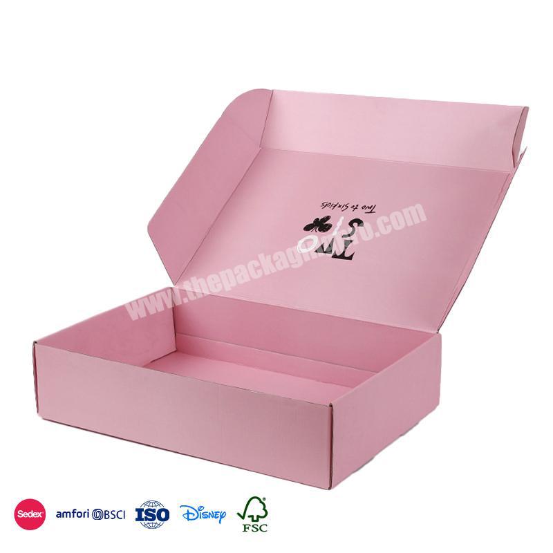 Online Best Service Pink clean packaging with minimalist icons cute design custom candy and gift box for kids