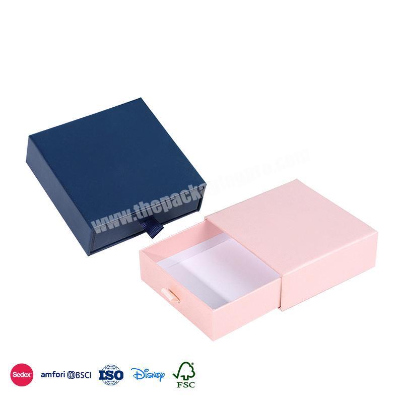 Online Shop Hot Sale luxurious Custom Color Square with Premium Inner Cushion drawer gift box for cosmetic