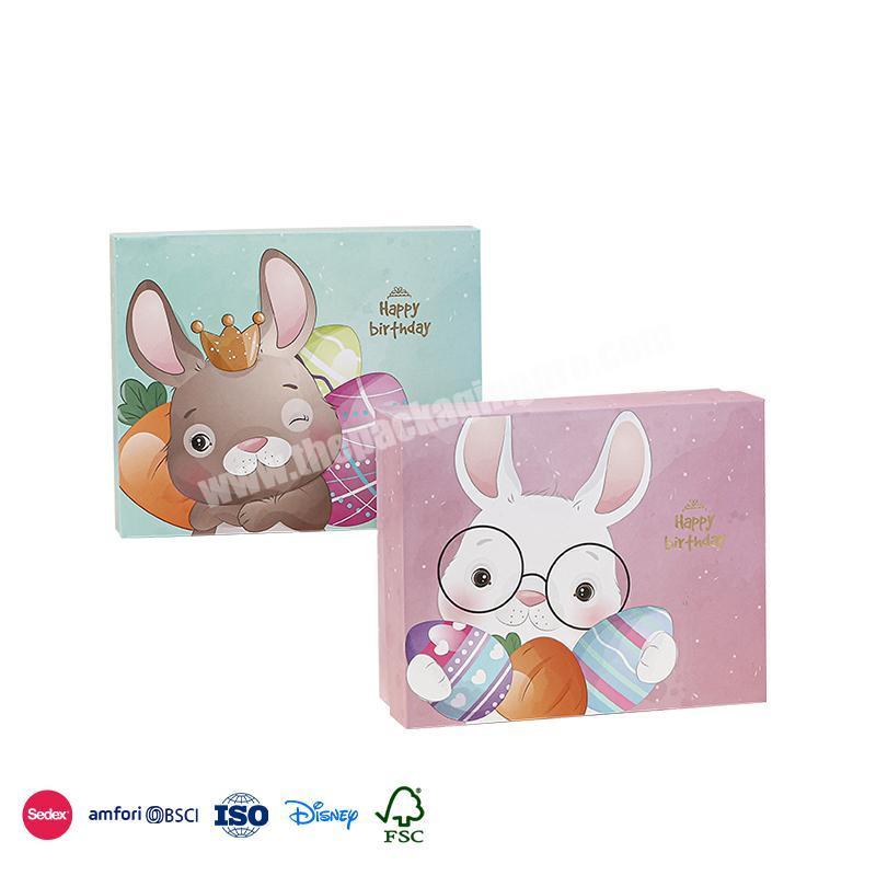 Online Shop Hot Selling Cartoon rabbit with starry sky embellishment with the same bag baby box for gift