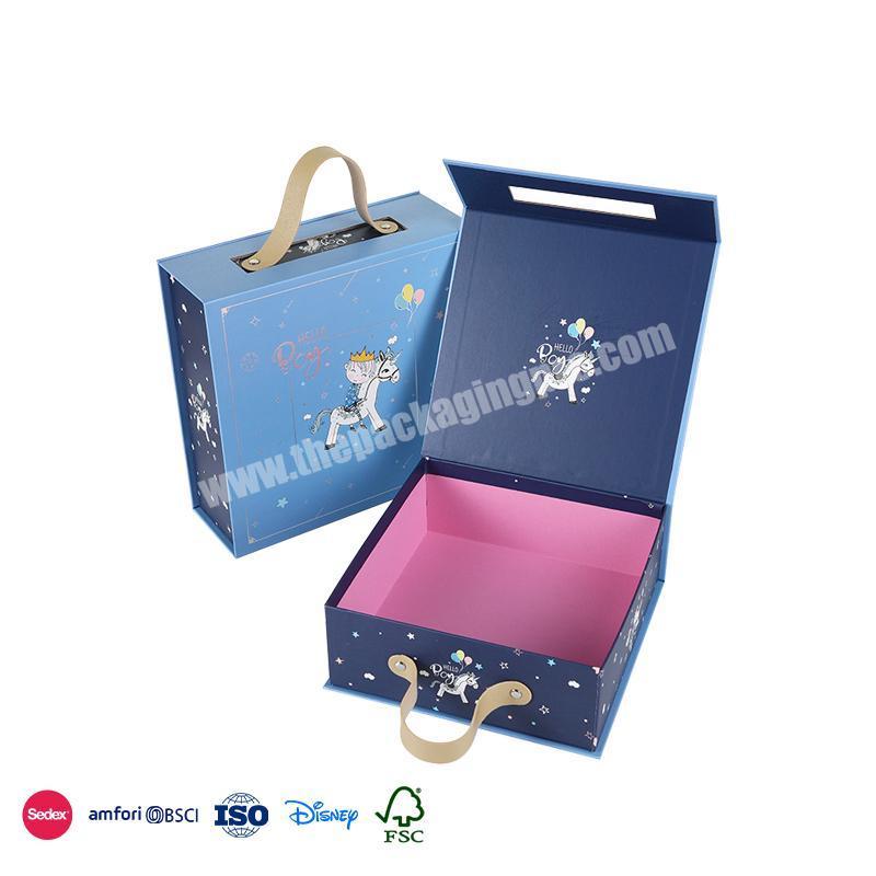 Online Shop Hot Selling Cute cartoon girl design with leather bracelet gift box set newborn  baby girl