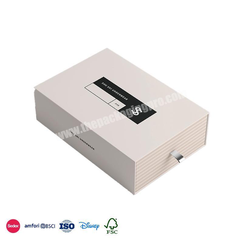 Online Shop Hot Selling Personalized simplicity design with double drawer custom clothing packaging box