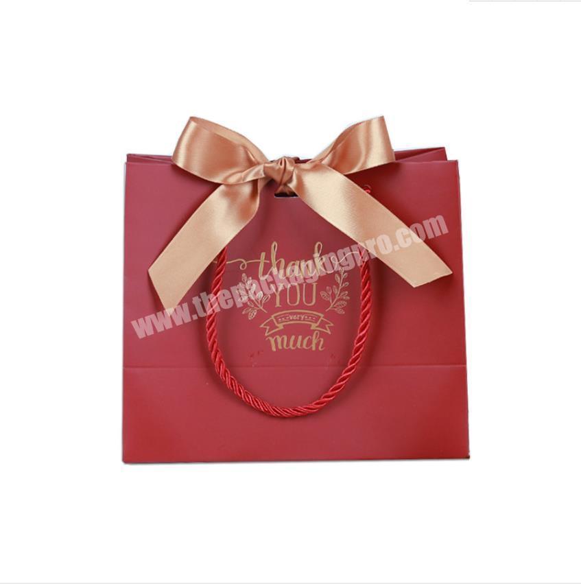 Outstanding quality red luxury paper shopping paper bags