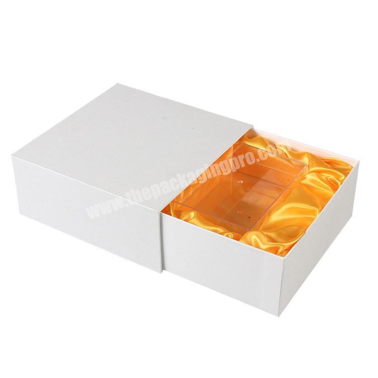 Paper drawer gift box reasonable price custom gift box with foam insert