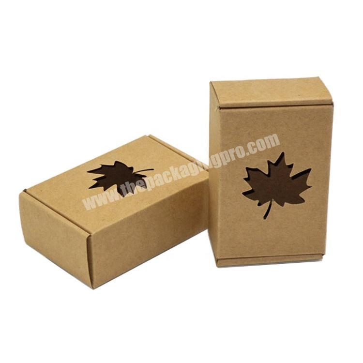 Paper packaging box kraft raw materials for soap making with window