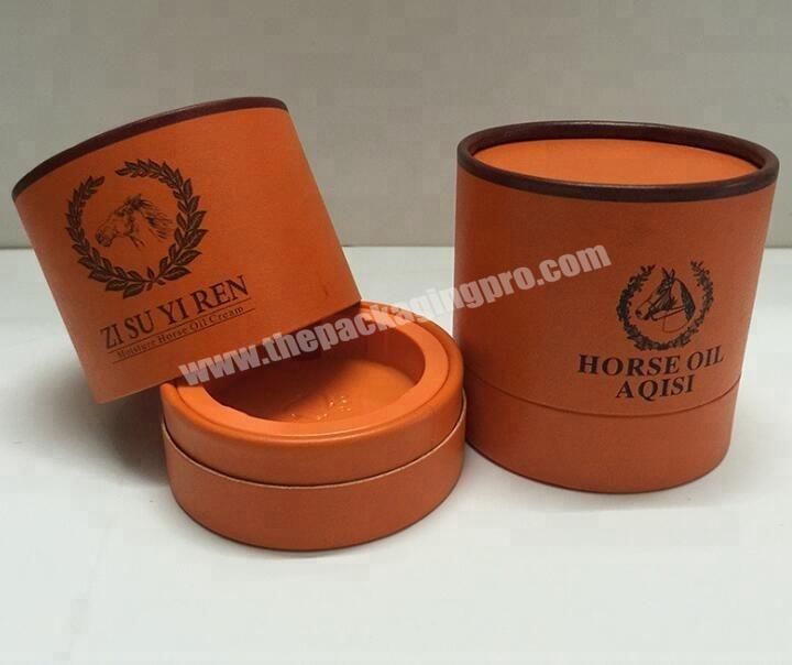 Paper round oil bottle packaging box