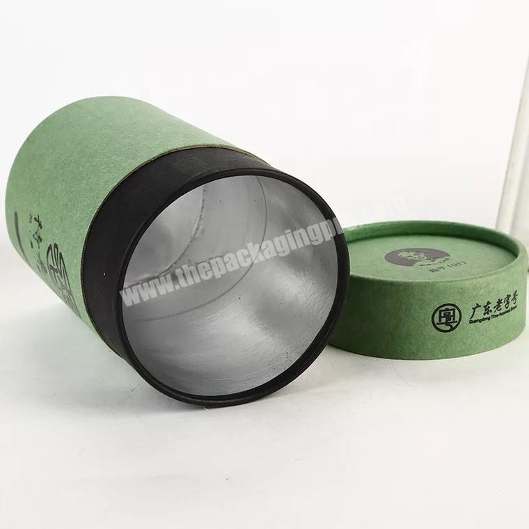 Paper tea tube boxes with foil paper inside manufacturer