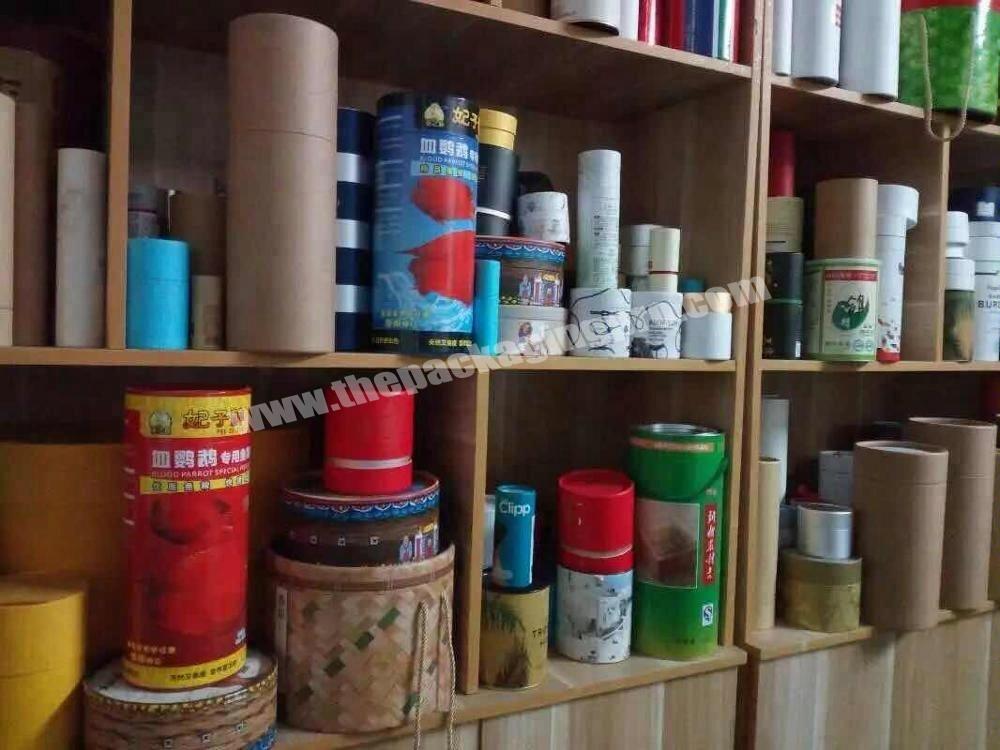 Paper tea tube boxes with foil paper inside wholesaler