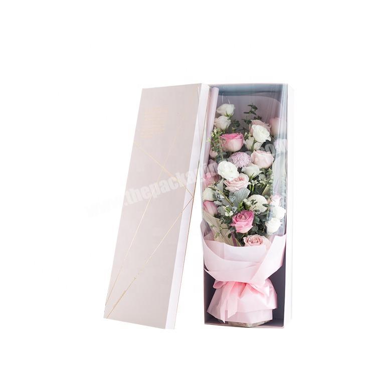 Paperboard with Stamping Foil Whole bunch of Flowers Gift Packaging Flower Packaging Paper Box