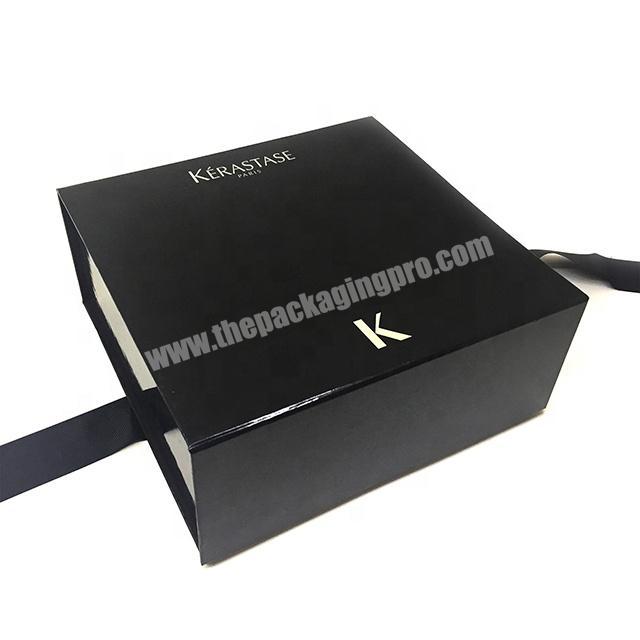 Pen gift boxes in black color with custom size custom logo for high quality low price with ribbon