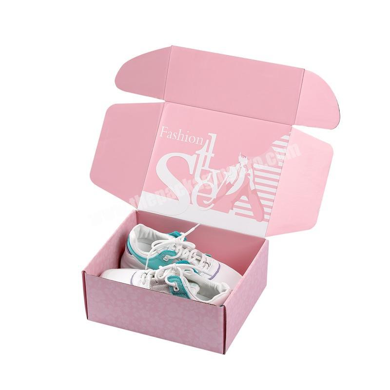 Personalized Private Customized Logo E-commerce Cross-border Hot Sale ECO Friendly Foldable Shoes Clothing Corrugated Gift Boxes