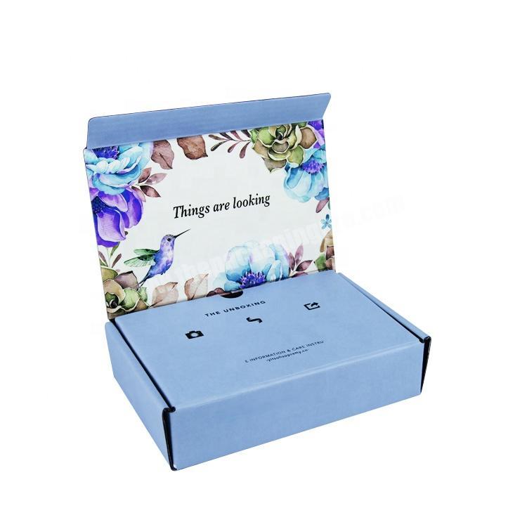 Personalized colorful make-up product logo print beauty eyeshadow palette shipping corrugated box