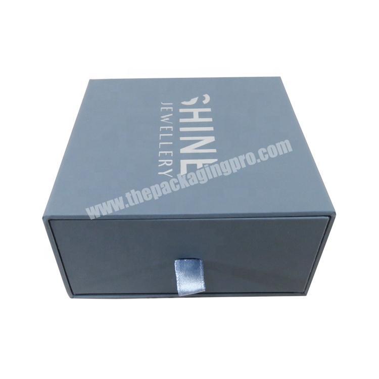 Personalized custom logo printed cardboard drawer box jewelry packaging box