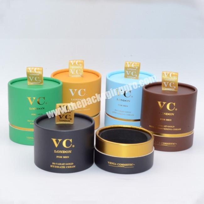 Plastic Free Empty Biodegradable Cardboard Paper Tube Candle Cylinder Packaging