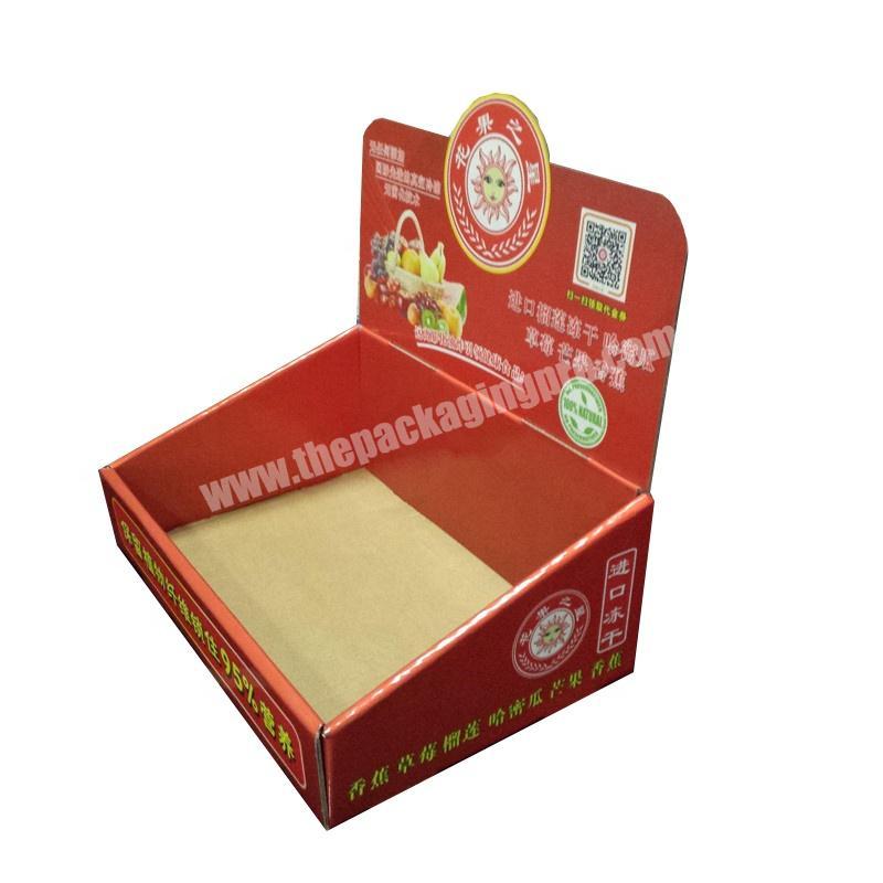 Portable corrugated account display for snack advertising