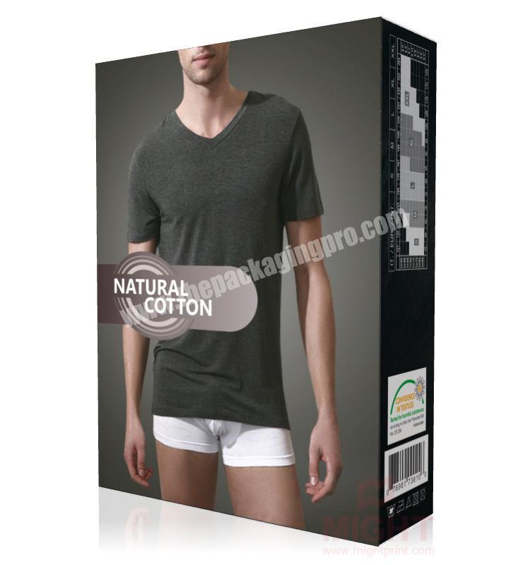 Printed Cardboard Box for Men's Short Sleeve T-shirt